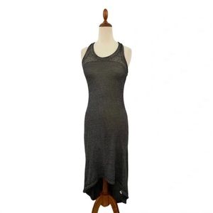 Athleta Gray Sunstone Burnout Racerback High Low Tank Dress